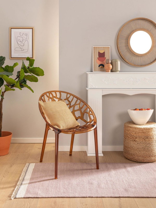 Design Wollteppich Karla Pink