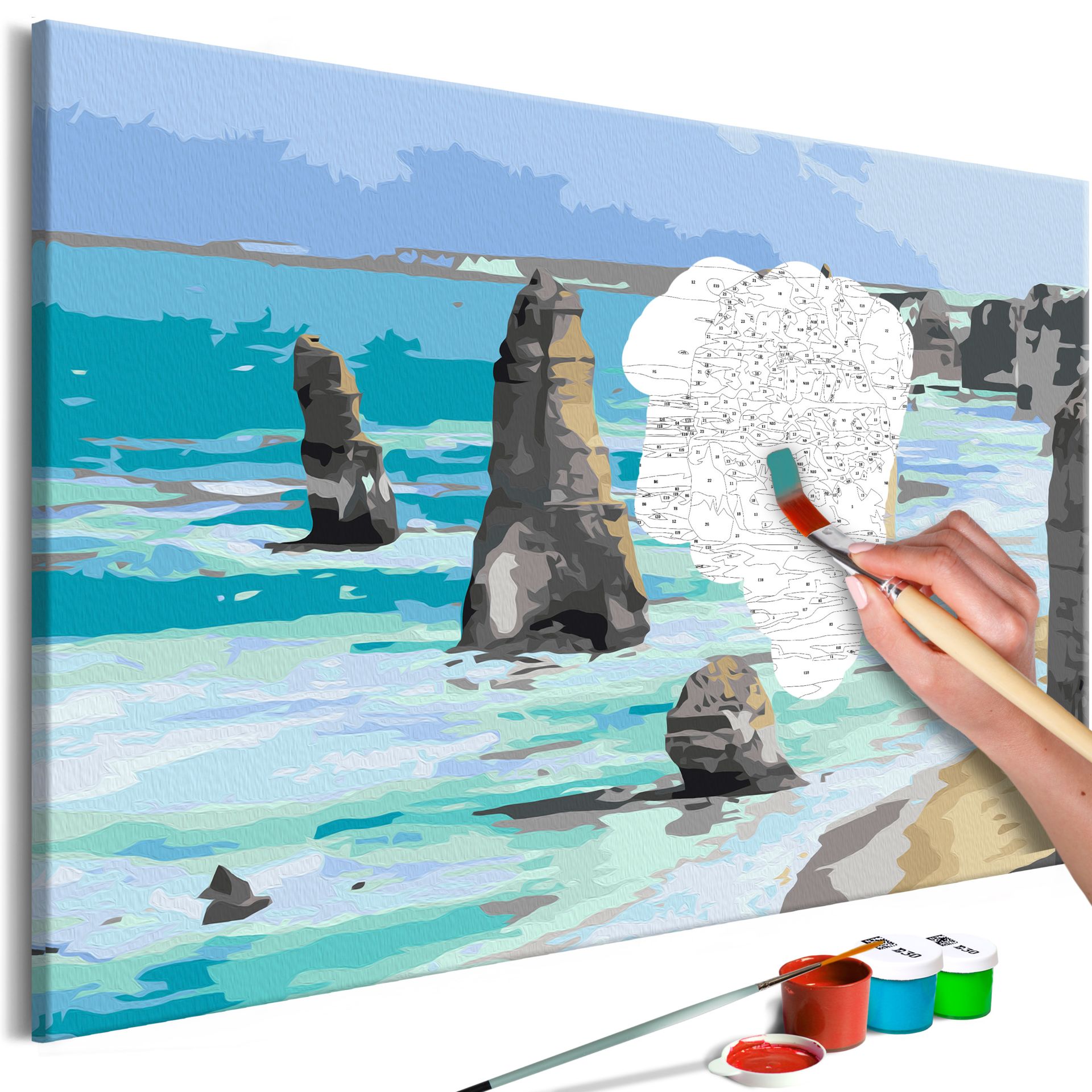 Quadri da dipingere Sea Landscape - Set per dipingere con i numeri