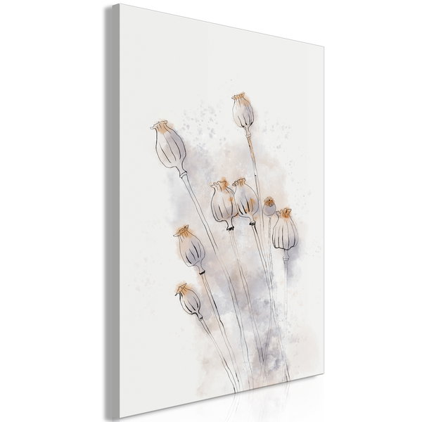 Art print on canvas 'Peaceful Poppies Vertical'