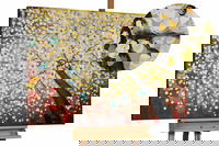 Cuadro pintado a mano 'Magic in the treetops' 120x80cm | inclusive certificado de autenticidad