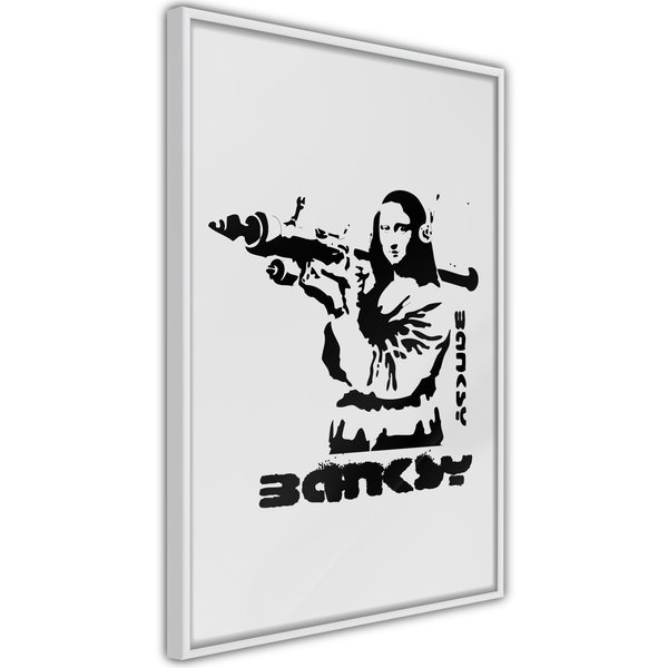 Poster 'Mona Lisa with a Bazooka'