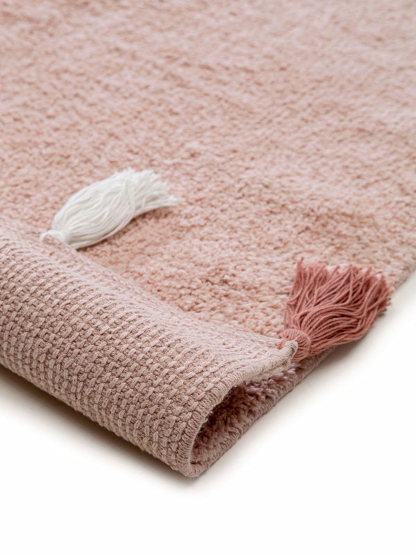 Design Waschbarer Kinderteppich Malu Rosa III