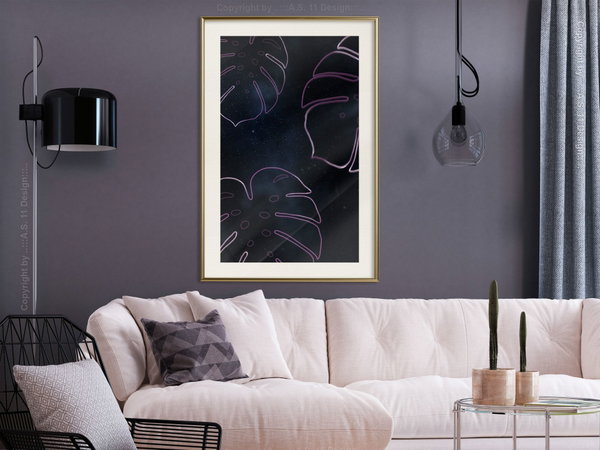 Poster 'Monstera Outline'