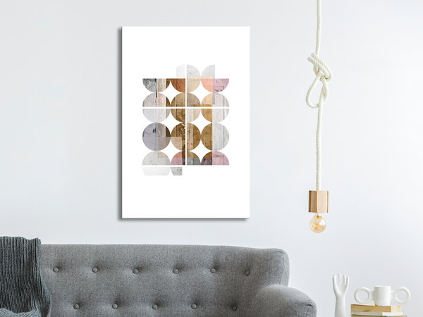 Kunstdruck auf Leinwand 'Harmonious Shape Vertical'
