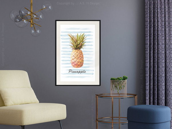 Plakat 'Pineapple and Stripes'