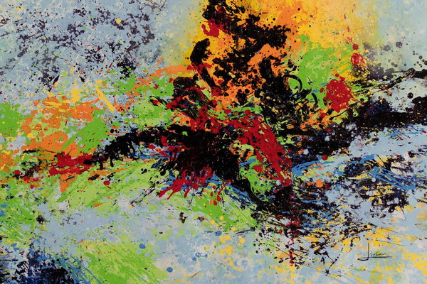 Großzügig aufgetragene Farben