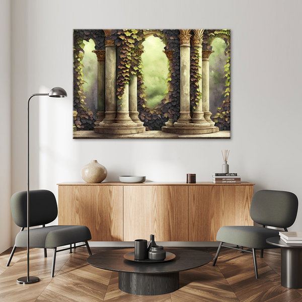Kunstdruck auf Leinwand 'Verdant Sanctuary 1'