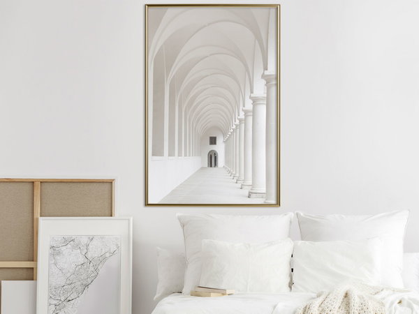 Poster 'White Colonnade'