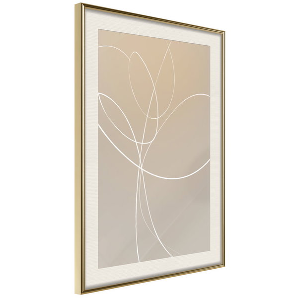 Poster 'White Tulip'
