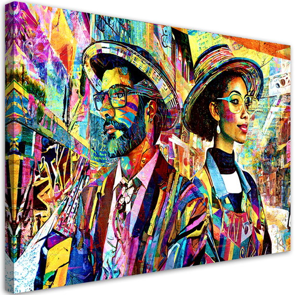 Kunstdruck auf Leinwand 'Urban Awakening in Color 6'