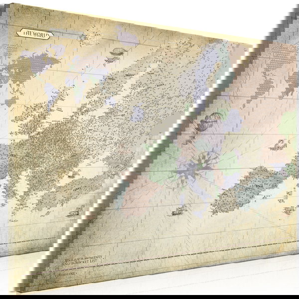 Umjetnički print na platnu 'Map of Europe Wide'