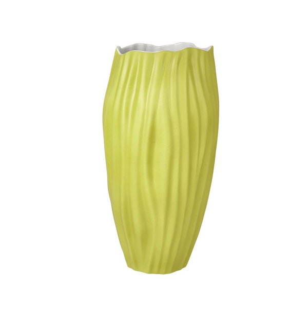 Vase en porcelaine 'Textured Lime' de Goebel 15,5x30x15,5cm