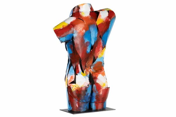 Metall Skulptur 'Unter der Haut' 75x43x20cm