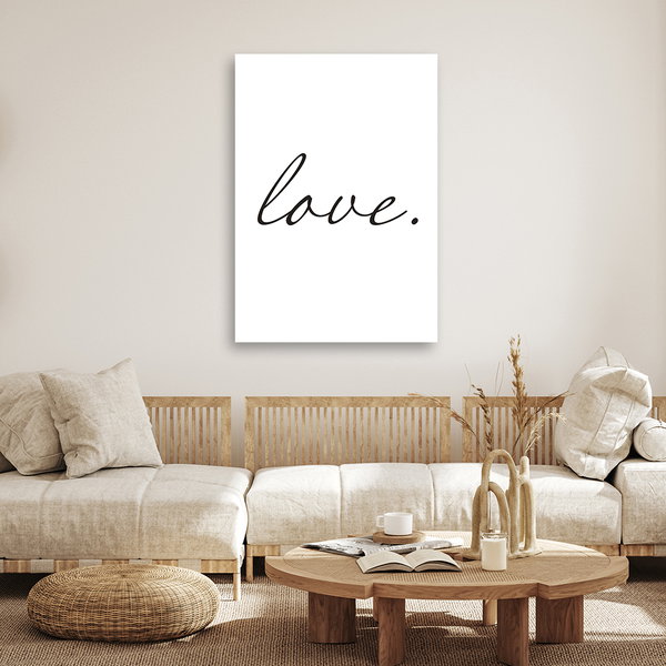 Kunstdruck auf Leinwand 'Love'