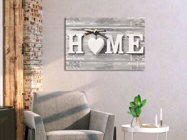 Malen nach Zahlen für Erwachsene 'Home (Buchstaben)'