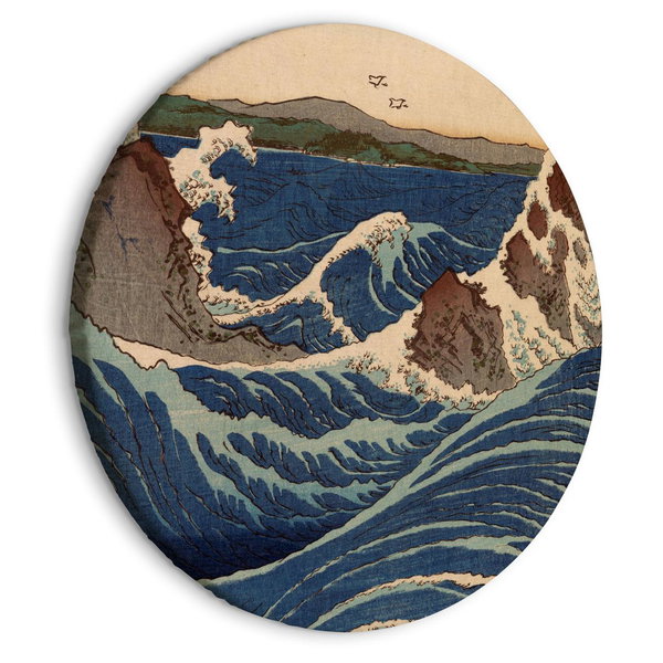 Pintura redonda 'Hiroshige's Wave'