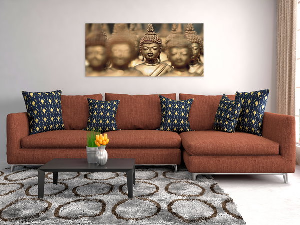 Kunstdruck auf Leinwand 'Meeting Brown Wide'
