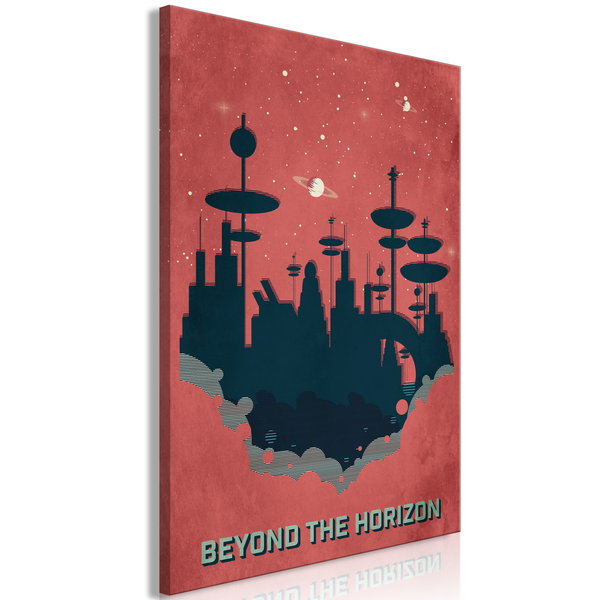 Impressão em tela 'Beyond the Horizon Vertical'
