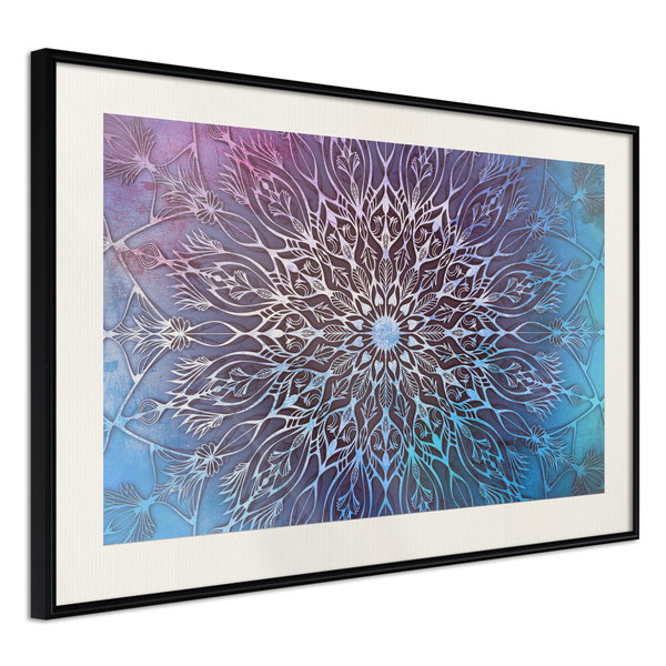 Poster 'Blue and Pink Mandala'