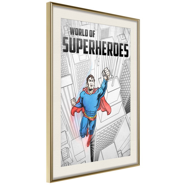 Poster 'World of Superheroes'