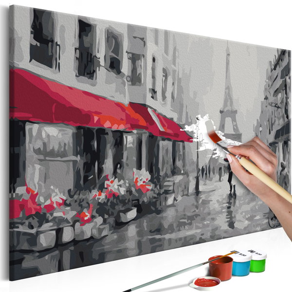 Painting by numbers adults 'Paris in the Rain'