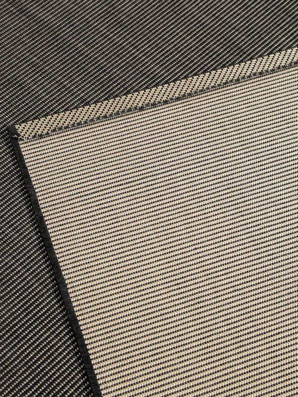 Design In- &amp; Outdoor-Teppich Metro Schwarz