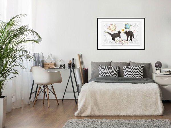 Poster 'Cat Quarrel'