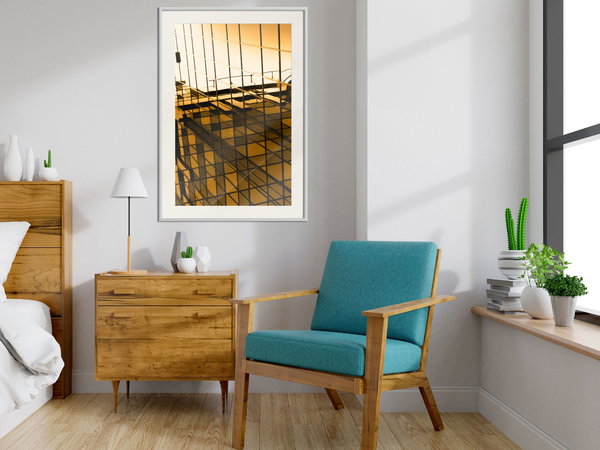 Poster 'Steel and Glass (Yellow)'