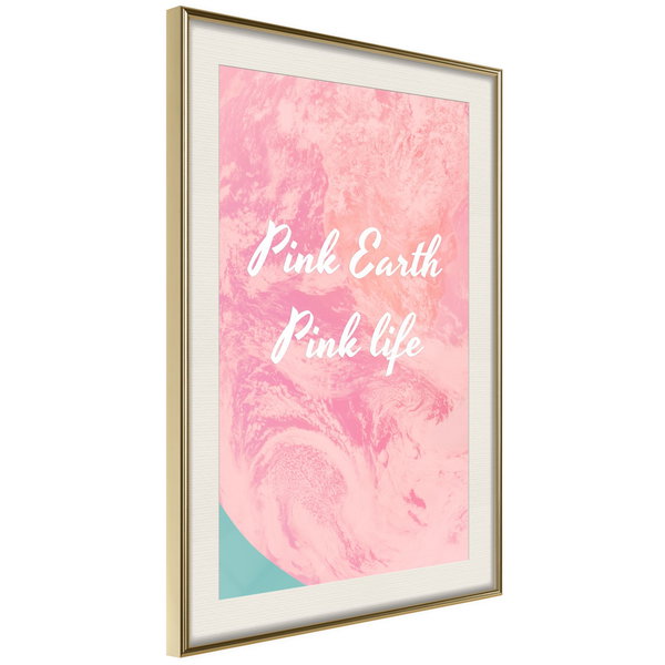 Poster 'Pink Earth, Pink Life'