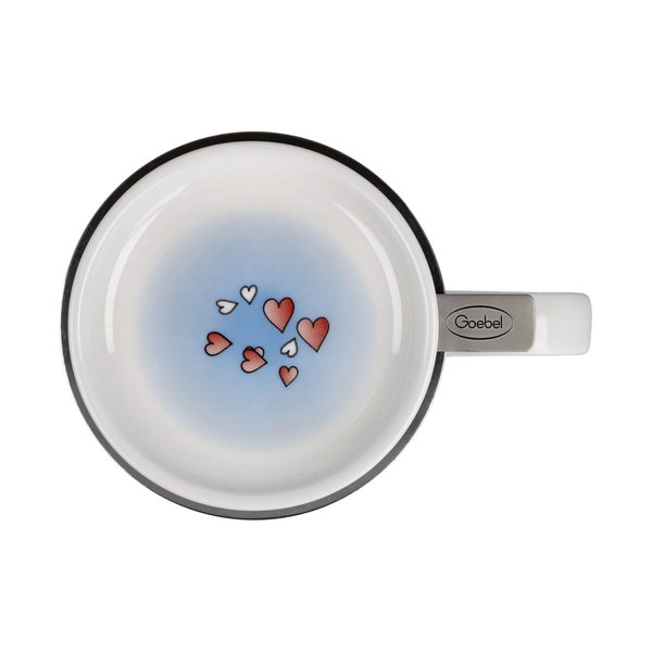 Goebel Teetasse mit Sieb und Deckel 'Für Dich'