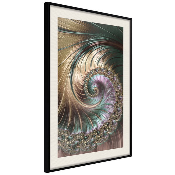 Poster 'Iridescent Spiral'