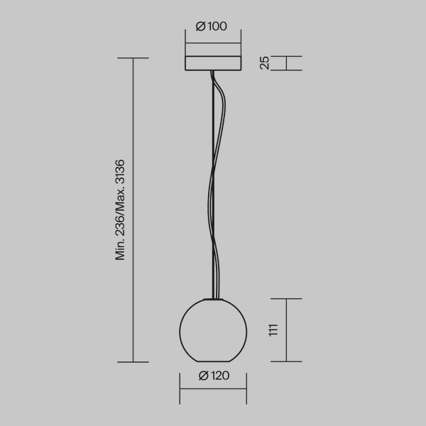 Lampa Wisząca 'Basic Texture 3'