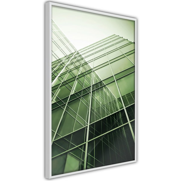 Poster 'Steel and Glass (Green)'