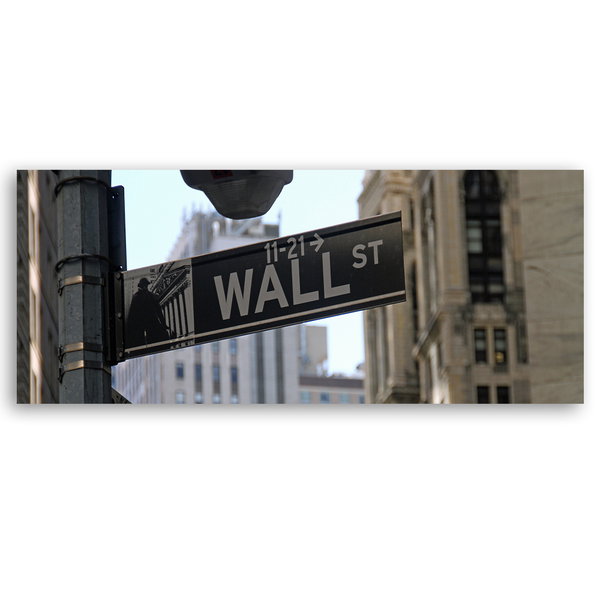Kunstdruck auf Leinwand 'The Wall St'