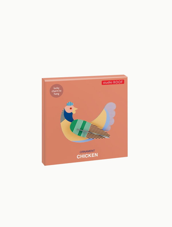 Hängende Deko 'Gestreiftes Huhn'