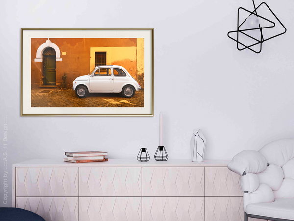 Poster 'White Car'