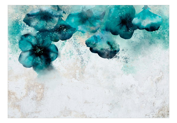 Selbstklebende Tapete 'Blue Poppies'