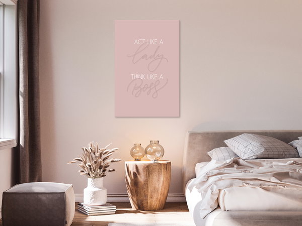 Kunstdruck auf Leinwand 'Morning Message Vertical'