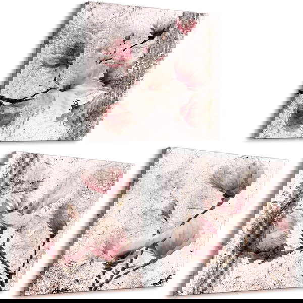 Art print on canvas 'Lyrical Magnolias (3 Parts)'