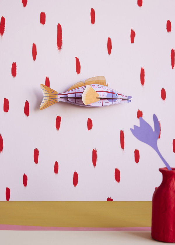 Wanddeko Papier 'Kreativer Fisch'