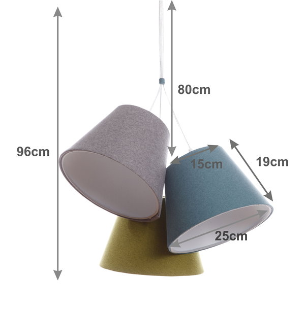 Suspension luminaire 'Bell Light Clear'