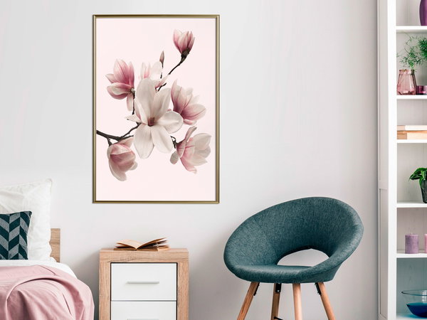 Poster 'Blooming Magnolias I'