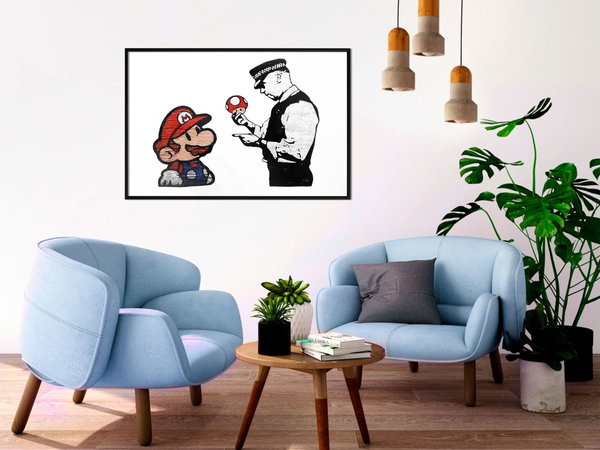 Poster 'Banksy: Mushroom Picker'