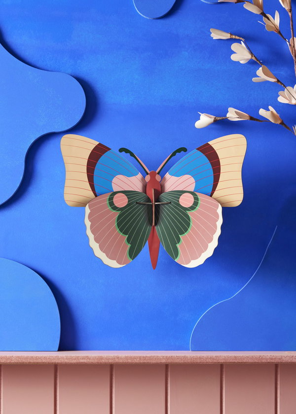 Wanddeko Papier 'Gedämpfte Flügel'