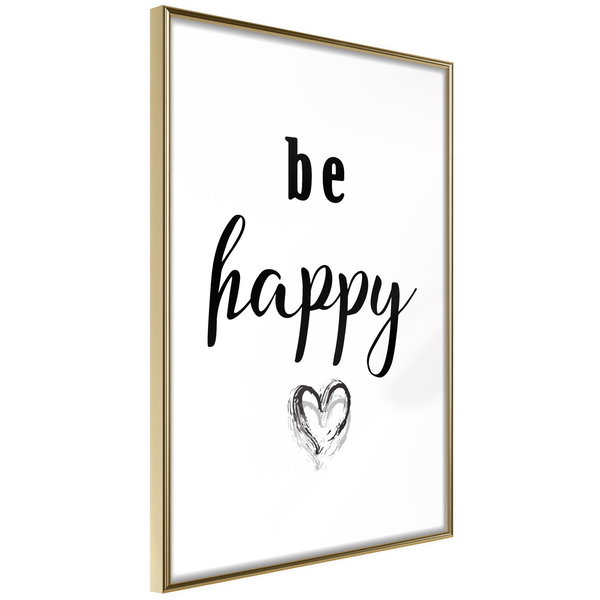 Poster 'Be Happy'