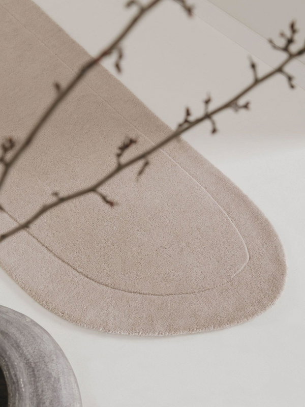 Design Wollteppich Shape Beige