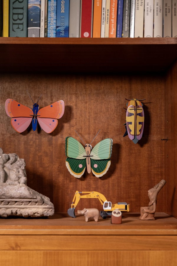 Wanddeko Papier 'Jade-Schmetterling'