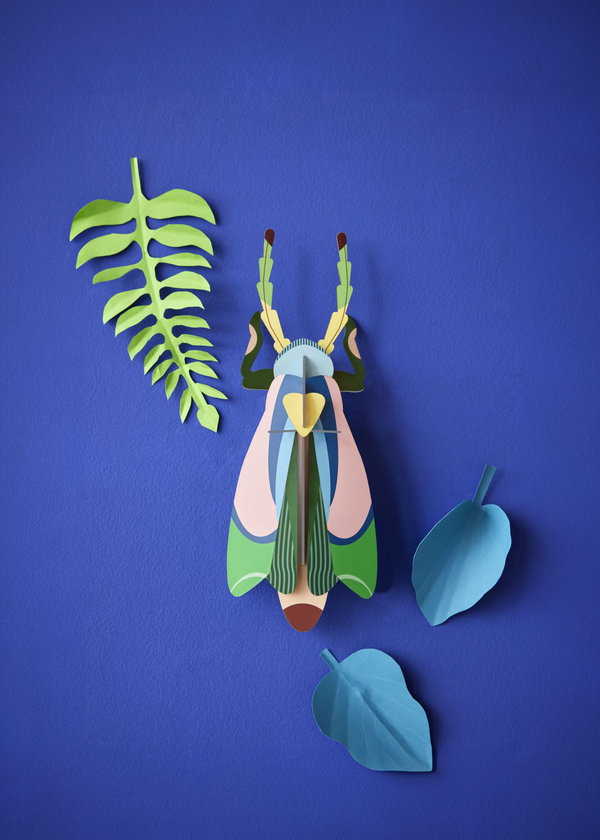 Wanddeko Papier 'Smaragdkäfer'