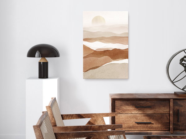 Kunstdruck auf Leinwand 'Desert Lightness Vertical'