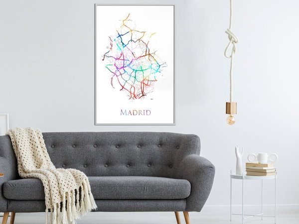 Poster 'City Map: Madrid (Colour)'